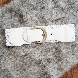 Vintage White & Off White Women's Belt
